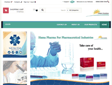 Tablet Screenshot of hama-pharma.com